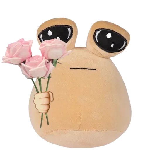 Sticker from the "Sad Pou" sticker pack