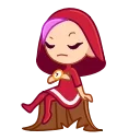 Sticker from the "Red Riding Hood" sticker pack