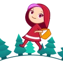 Sticker from the "Red Riding Hood" sticker pack