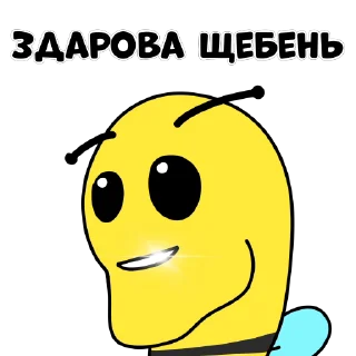 Sticker from the "Сучьи пчелы" sticker pack