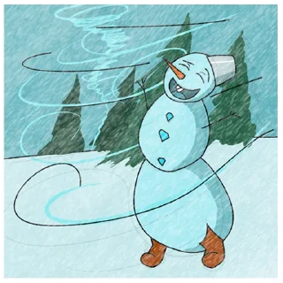 Telegram sticker pack "Snowman"