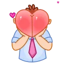 Sticker from the "Mr. Rosy Cheeks" sticker pack