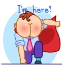 Sticker from the "Mr. Rosy Cheeks" sticker pack