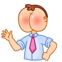 Sticker from the "Mr. Rosy Cheeks" sticker pack