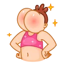 Sticker from the "Mr. Rosy Cheeks" sticker pack