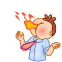 Sticker from the "Mr. Rosy Cheeks" sticker pack