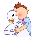 Sticker from the "Mr. Rosy Cheeks" sticker pack