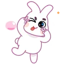 Sticker from the "Bunny" sticker pack