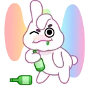 Sticker from the "Bunny" sticker pack