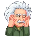 Sticker from the "ALBERT EINSTEIN" sticker pack