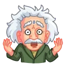 Sticker from the "ALBERT EINSTEIN" sticker pack