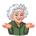 Sticker from the "ALBERT EINSTEIN" sticker pack