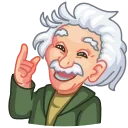 Sticker from the "ALBERT EINSTEIN" sticker pack