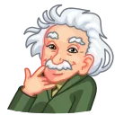 Sticker from the "ALBERT EINSTEIN" sticker pack