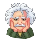 Sticker from the "ALBERT EINSTEIN" sticker pack