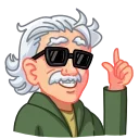 Sticker from the "ALBERT EINSTEIN" sticker pack