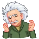 Sticker from the "ALBERT EINSTEIN" sticker pack