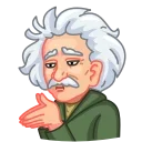 Sticker from the "ALBERT EINSTEIN" sticker pack