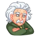 Sticker from the "ALBERT EINSTEIN" sticker pack