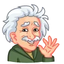 Sticker from the "ALBERT EINSTEIN" sticker pack