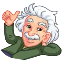 Sticker from the "ALBERT EINSTEIN" sticker pack