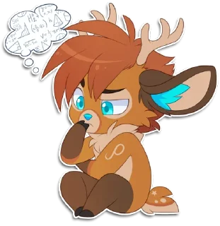 Telegram sticker pack "Rho the Reindeer"