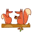 Sticker from the "Red Squirrel" sticker pack