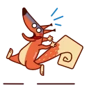 Sticker from the "Red Squirrel" sticker pack