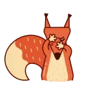 Sticker from the "Red Squirrel" sticker pack