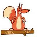 Sticker from the "Red Squirrel" sticker pack