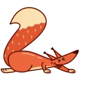 Sticker from the "Red Squirrel" sticker pack