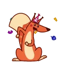 Sticker from the "Red Squirrel" sticker pack