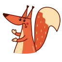 Sticker from the "Red Squirrel" sticker pack