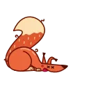 Sticker from the "Red Squirrel" sticker pack