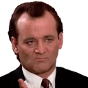 Telegram sticker pack "Bill Murray Emotionless Emojis"