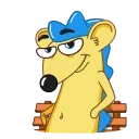 Sticker from the "Ned the Hedgehog" sticker pack