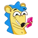 Sticker from the "Ned the Hedgehog" sticker pack