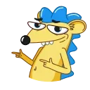 Sticker from the "Ned the Hedgehog" sticker pack