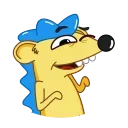 Sticker from the "Ned the Hedgehog" sticker pack