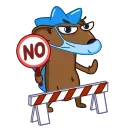 Sticker from the "Ned the Hedgehog" sticker pack