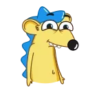 Sticker from the "Ned the Hedgehog" sticker pack