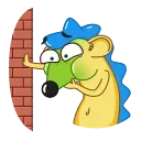 Sticker from the "Ned the Hedgehog" sticker pack