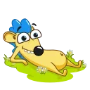 Sticker from the "Ned the Hedgehog" sticker pack