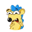 Sticker from the "Ned the Hedgehog" sticker pack