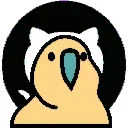 Sticker from the "Party Parrot Animated 2" sticker pack