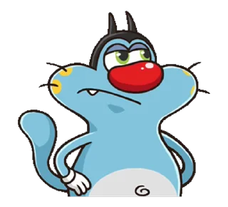 Sticker from the "Oggy" sticker pack