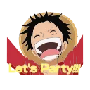 Sticker from the "One Piece" sticker pack