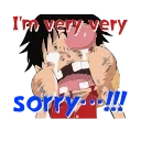 Sticker from the "One Piece" sticker pack