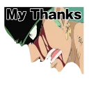 Sticker from the "One Piece" sticker pack