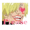 Sticker from the "One Piece" sticker pack